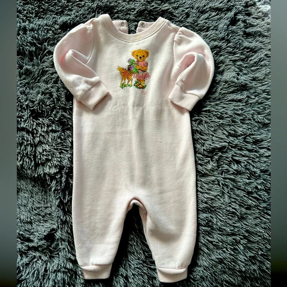 Baby girl Ralph Lauren Bear bodysuit